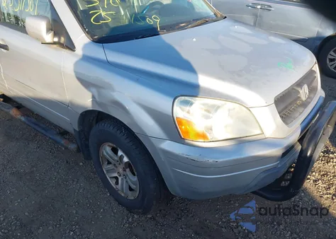 2005 Honda Pilot Ex-L из США, поврежденный, VIN 2HKYF185X5H507294